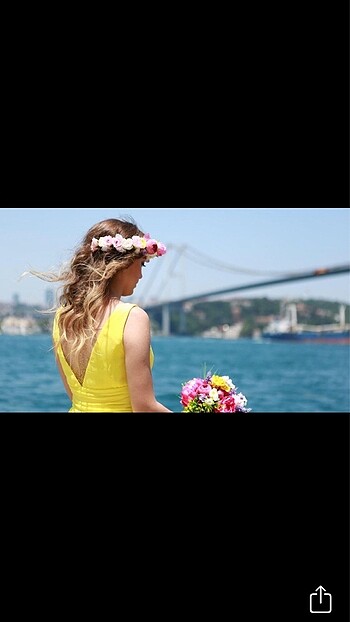 38 Beden #sarı #taşlı #uzun #gece #elbisesi #abiye