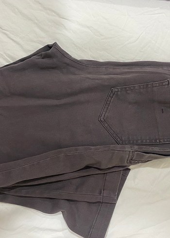 Düğmeli Kahverengi Kadın Kumaş Pantolon - Görsel 2