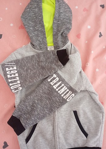 Defacto Kapüşonlu Fermuarlı Gri Ceket - Görsel 3