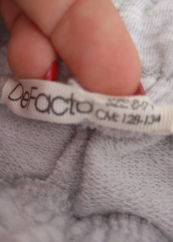 Defacto Gri Bol Kesim Kız Çocuk Eşofman Altı - Görsel 3