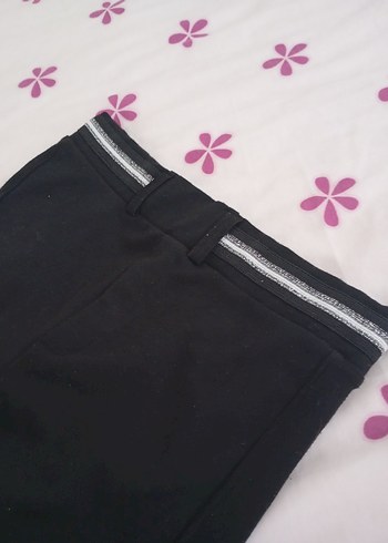 Zara Siyah Kız Çocuk Tayt Elastik Bel - Görsel 4