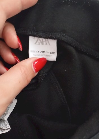 Zara Siyah Kız Çocuk Tayt Elastik Bel - Görsel 3