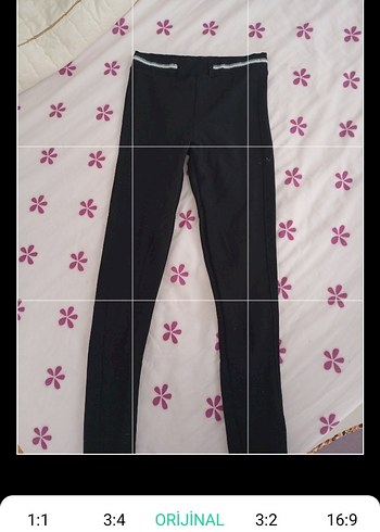 Zara Siyah Kız Çocuk Tayt Elastik Bel - Görsel 5