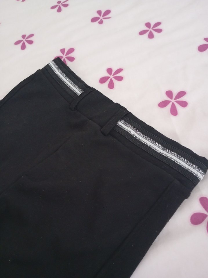 Zara Siyah Kız Çocuk Tayt Elastik Bel - Görsel 4