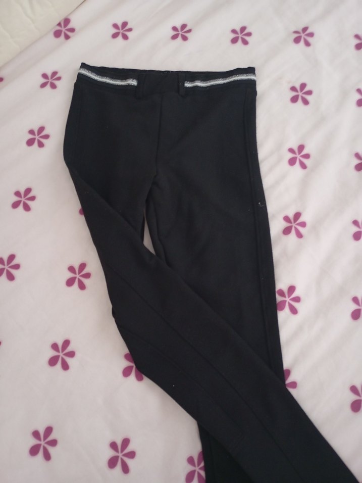 Zara Siyah Kız Çocuk Tayt Elastik Bel - Görsel 2