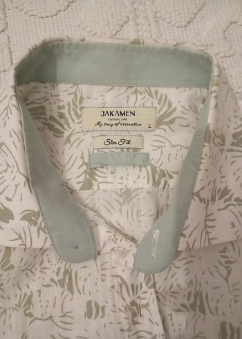 Jakamen Uzun Kollu Bej Baskılı Erkek Gömlek - Görsel 2