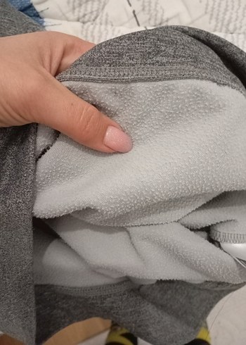 New Era Gri Kapüşonlu Fermuarlı Sweatshirt - Görsel 4