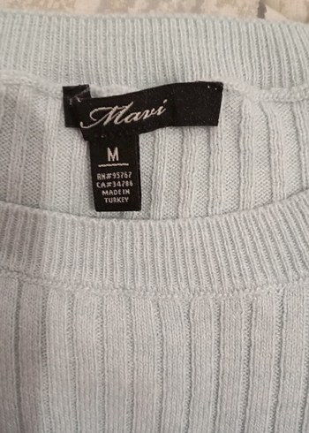 MAVİ Mini Fitilli Triko Kadın Kazak - Görsel 2