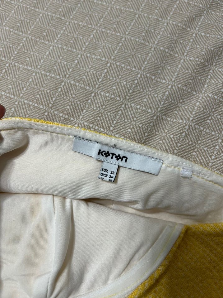 Sarı Örme Straplez Mini Bustiyer - Görsel 5