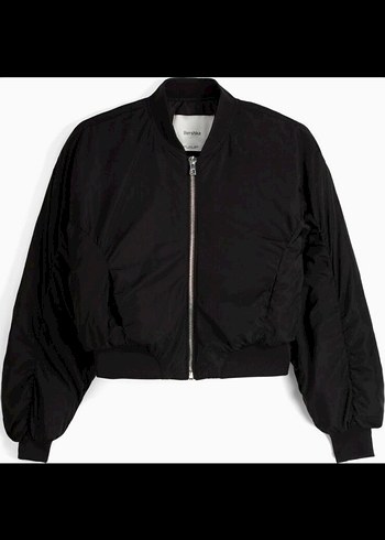 BERSHKA CROP BOMBER CEKET - Görsel 2