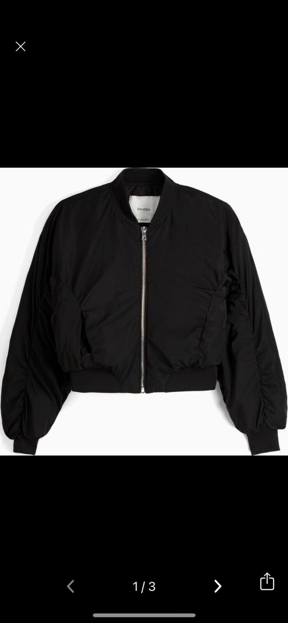 BERSHKA CROP BOMBER CEKET - Görsel 2