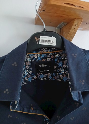 Lacivert Baskılı Erkek Gömlek - Görsel 2