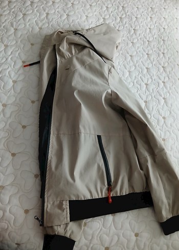 Bej Erkek Kapüşonlu İnce Yağmurluk - Görsel 5