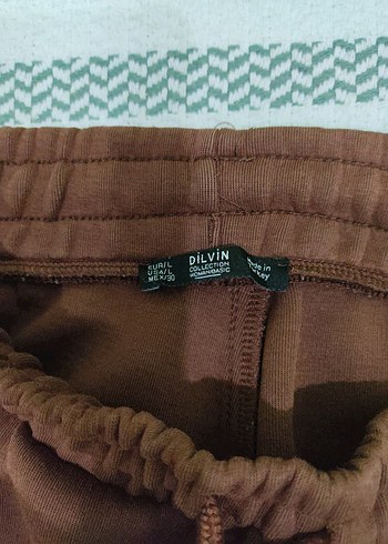 Kahverengi Rahat Kesim Kadın Eşofman Altı - Görsel 4