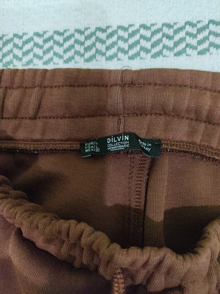 Kahverengi Rahat Kesim Kadın Eşofman Altı - Görsel 4