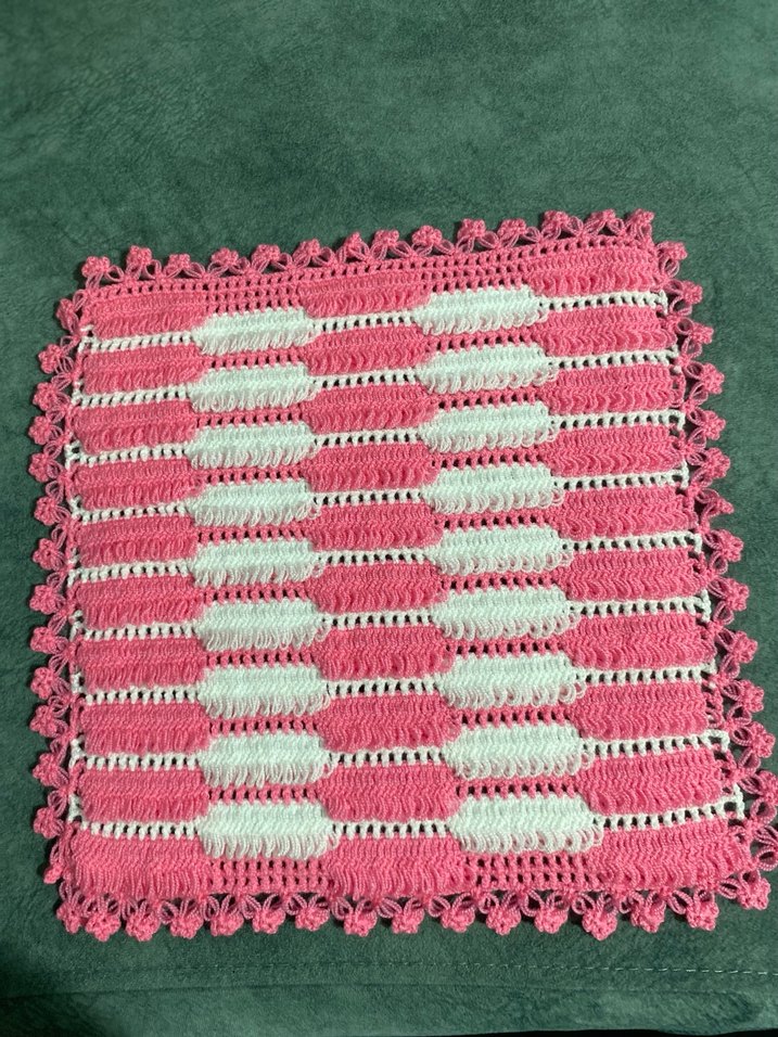 Pembe Örgü Banyo Süngeri - Görsel 4