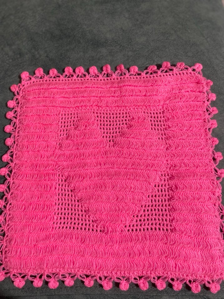 Pembe Örgü Banyo Süngeri - Görsel 2