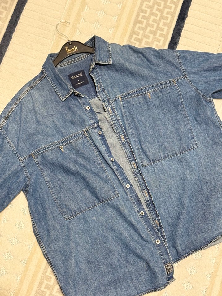 Kadın Mavi Düğmeli Denim Ceket - Görsel 2