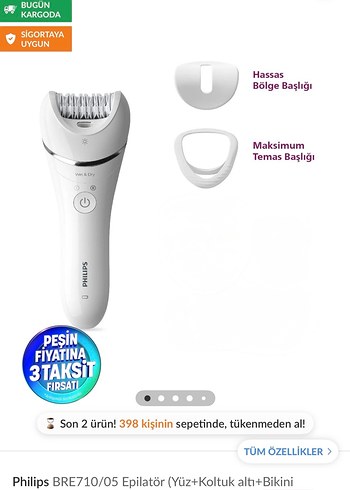 Philips Beyaz Işıklı Epilatör - Görsel 2