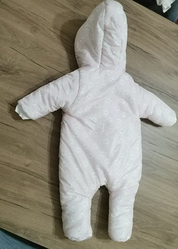 Peluş Detaylı Astronot Pembe Bebek Tulumu - Görsel 4