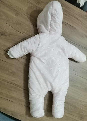 Peluş Detaylı Astronot Pembe Bebek Tulumu - Görsel 5