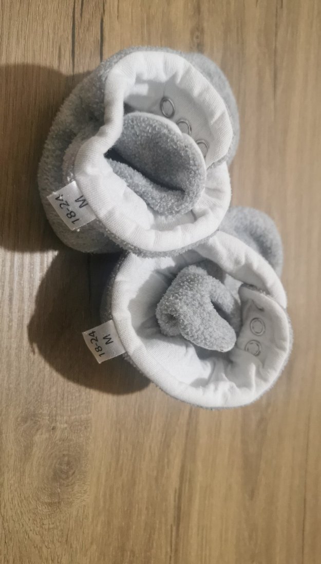 Gri bebek Ev ayakkabısı - Görsel 2