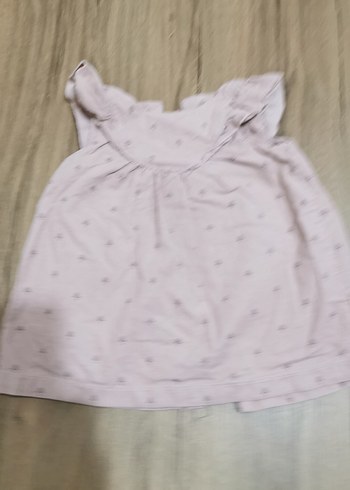 Zarar Kız bebek pembe kadife askılı elbise - Görsel 2