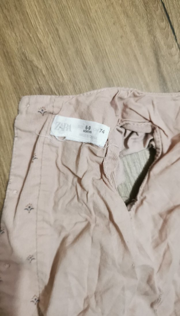 Zarar Kız bebek pembe kadife askılı elbise - Görsel 4