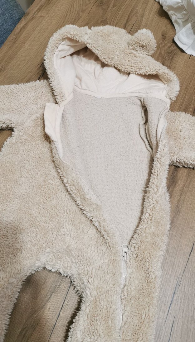 Bej Bebek Peluş Tulum - Görsel 5