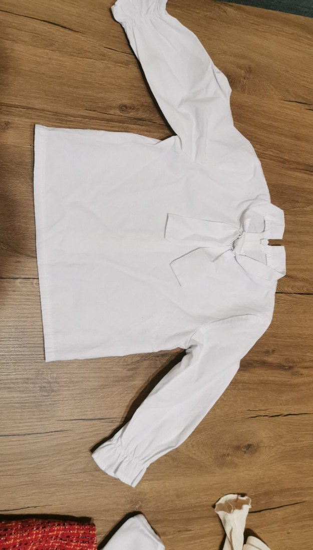 Tüvit Kırmızı gömlekli takım kız elbisesi - Görsel 4