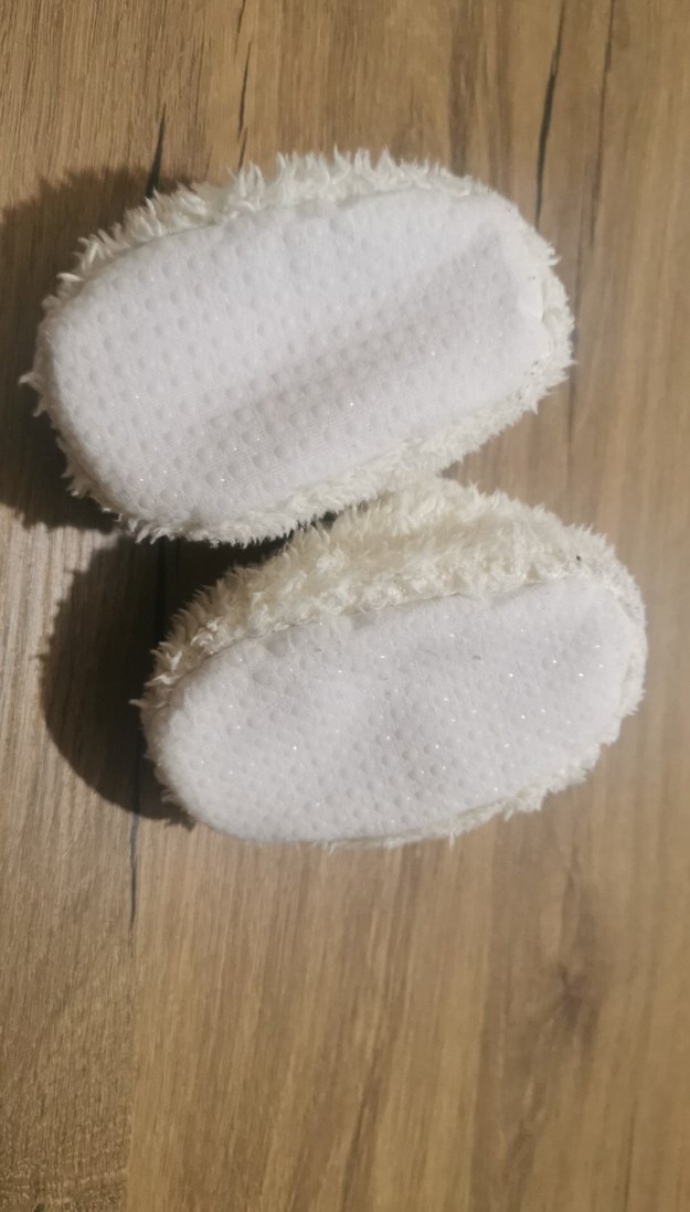 Kız Çocuk Beyaz Peluş Ev Terliği - Görsel 2