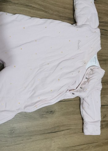 Bebek Kız Beyaz Fermuarlı uyku tulumu - Görsel 2