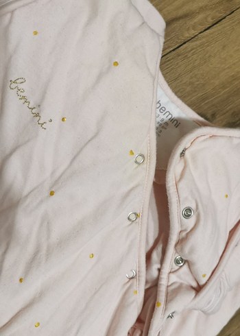 Bebek Kız Beyaz Fermuarlı uyku tulumu - Görsel 7