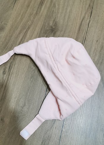 Pembe Kürklü Bebek Kış şapkası - Görsel 3
