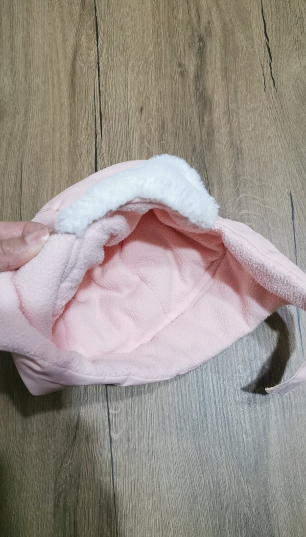 Pembe Kürklü Bebek Kış şapkası - Görsel 2