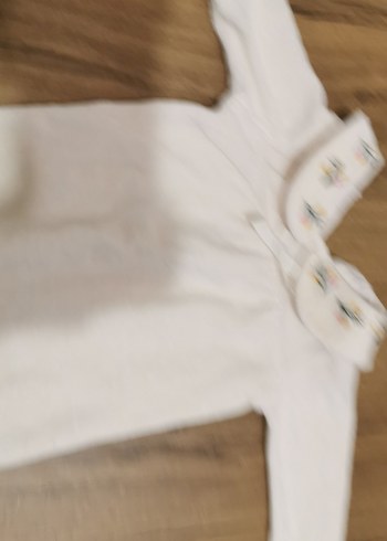 Krem renkli kadife Uzun Kollu Bebek Tulum - Görsel 2