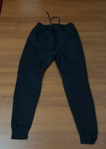 Siyah Bağcıklı Esnek Eşofman Altı - Görsel 4