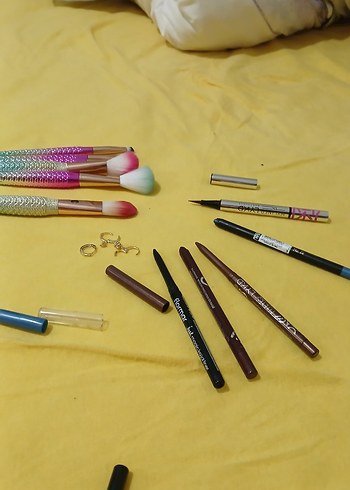 Renkli Denizkızı Makyaj Fırçaları Seti - Görsel 4