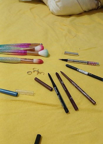 Renkli Denizkızı Makyaj Fırçaları Seti - Görsel 2