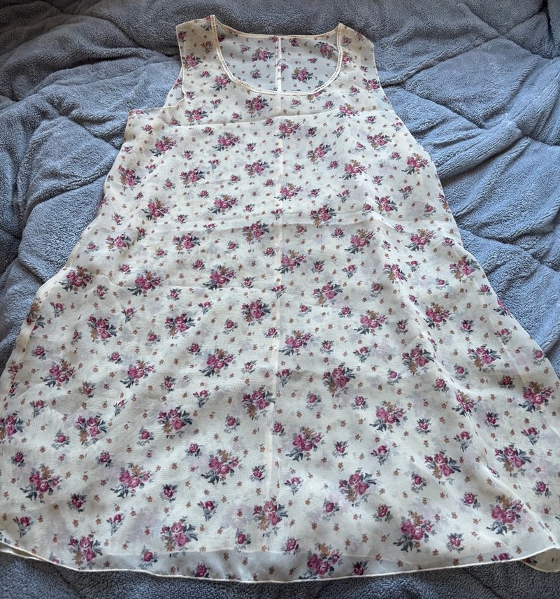 Vintage Tül Bluz - Görsel 3