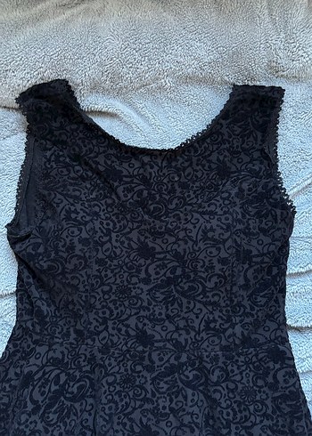 Vintage Desenli Elbise - Görsel 2