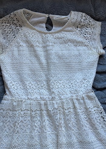 Vintage Dantelli Elbise - Görsel 2