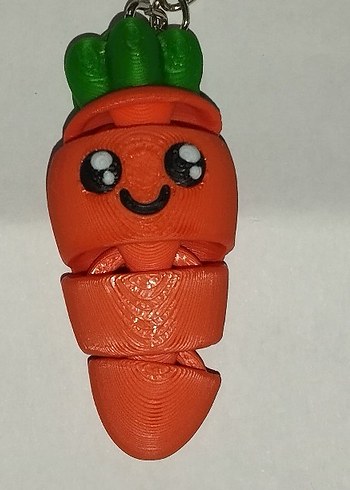 Turuncu Şişkin Havuç Anahtarlık - Görsel 2