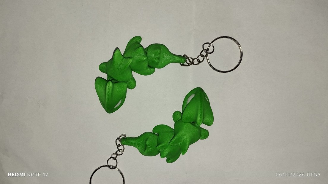 Yeşil Renkli Anahtarlik ejderha - Görsel 4