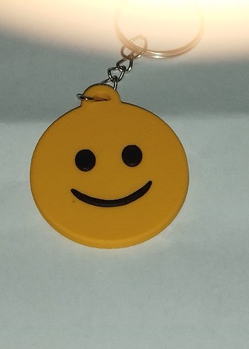 Sarı Gülümseyen Yüz Anahtarlık - Görsel 3