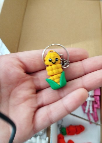 Renkli Karışık Anahtarlık Seti 20tane dukanlar icin - Görsel 3