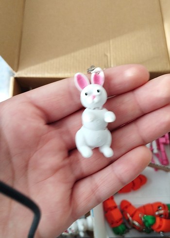 Renkli Karışık Anahtarlık Seti 20tane dukanlar icin - Görsel 2