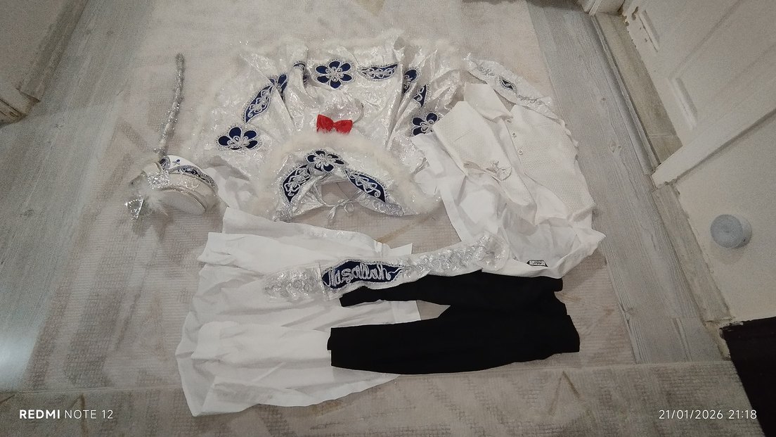 sunnet düğünü kiyafeti 0-5 icinde butun ihtiyaclar var - Görsel 5