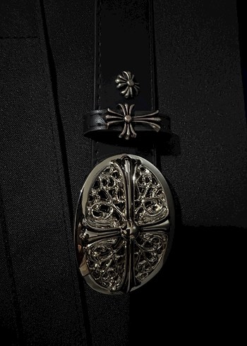 chrome hearts siyah demir kemer - Görsel 2