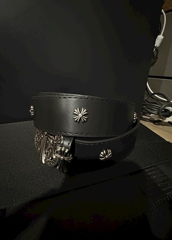 chrome hearts siyah kemer - Görsel 2